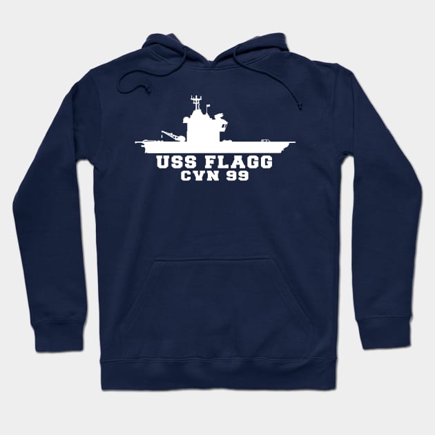 USS Flagg  2 Hoodie by Illustratorator